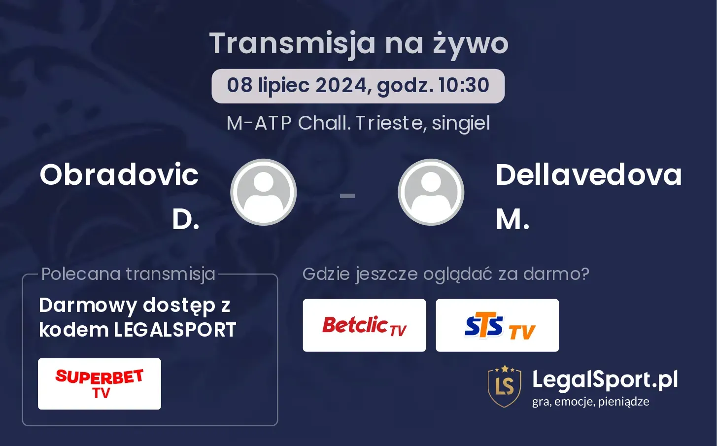 Obradovic D. - Dellavedova M. transmisja na żywo