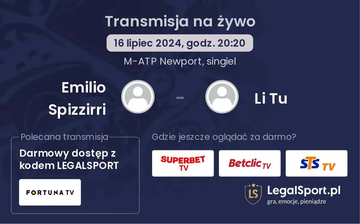 Emilio Spizzirri - Li Tu transmisja na żywo