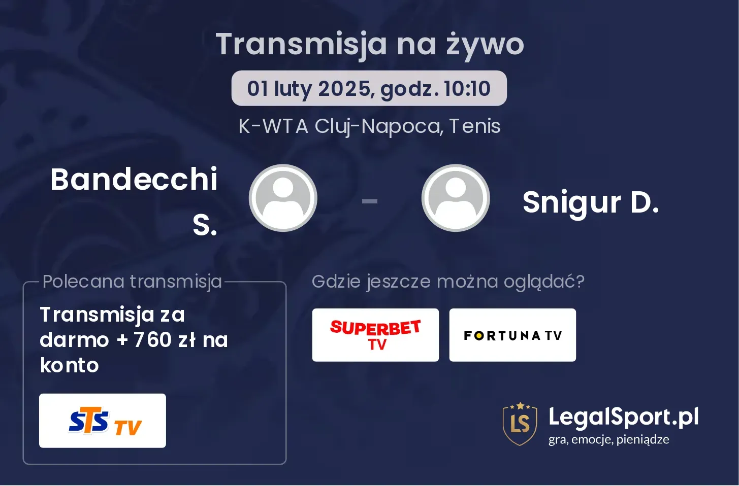 Bandecchi S. - Snigur D. transmisja na żywo