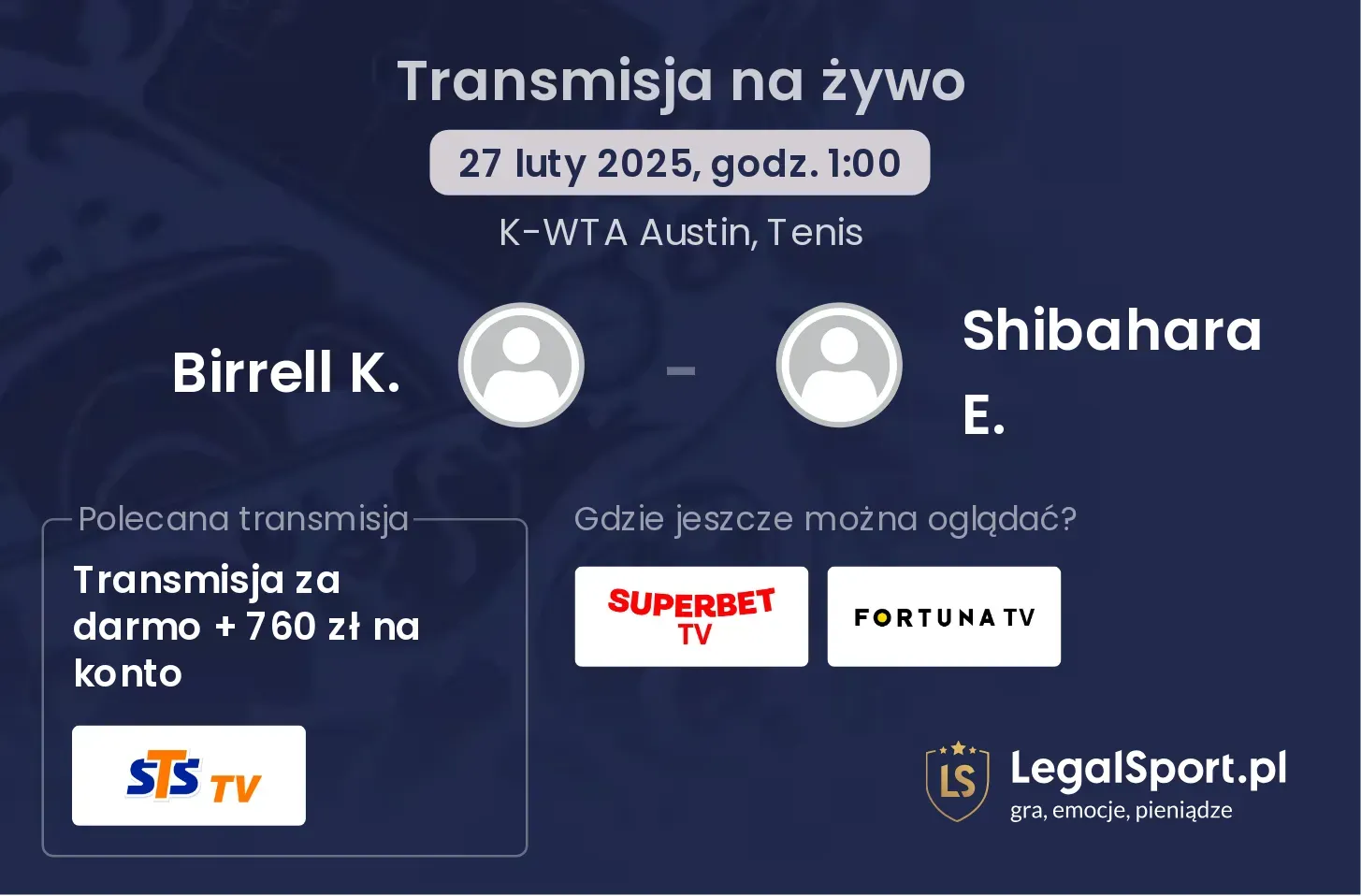 Birrell K. - Shibahara E. gdzie oglądać?