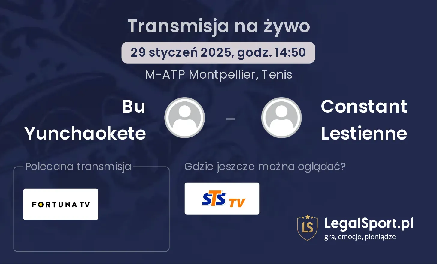 Bu Yunchaokete - Constant Lestienne gdzie oglądać transmisję?