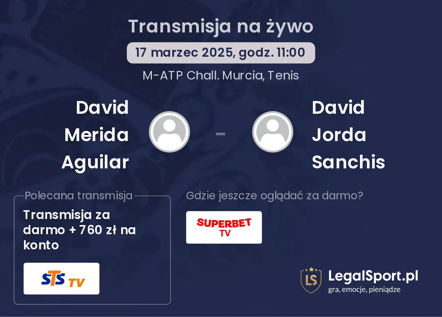 David Merida Aguilar - David Jorda Sanchis transmisja na żywo