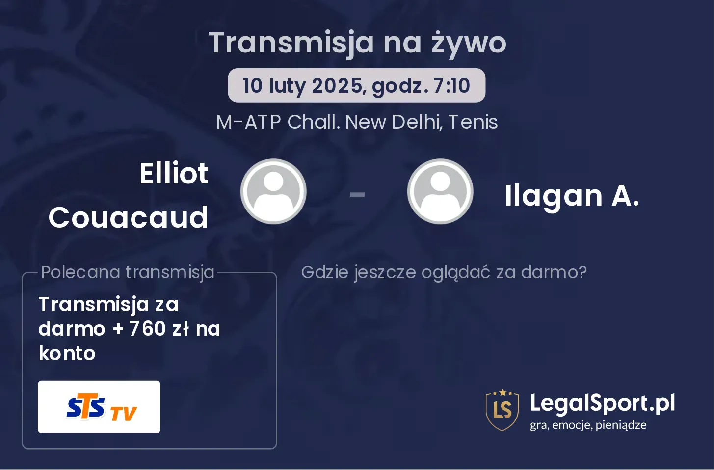 Elliot Couacaud - Ilagan A. transmisja na żywo