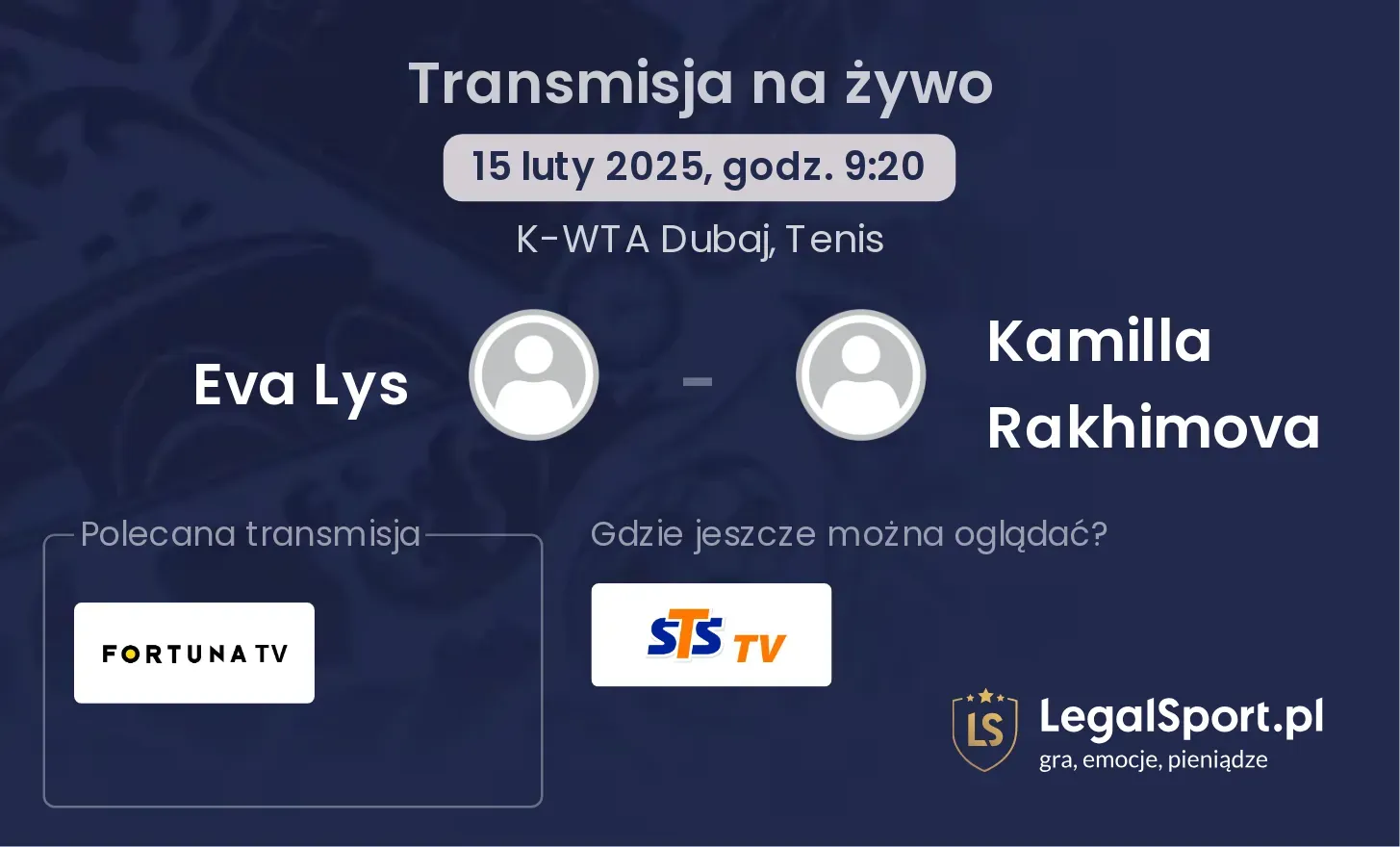 Eva Lys - Kamilla Rakhimova transmisja na żywo