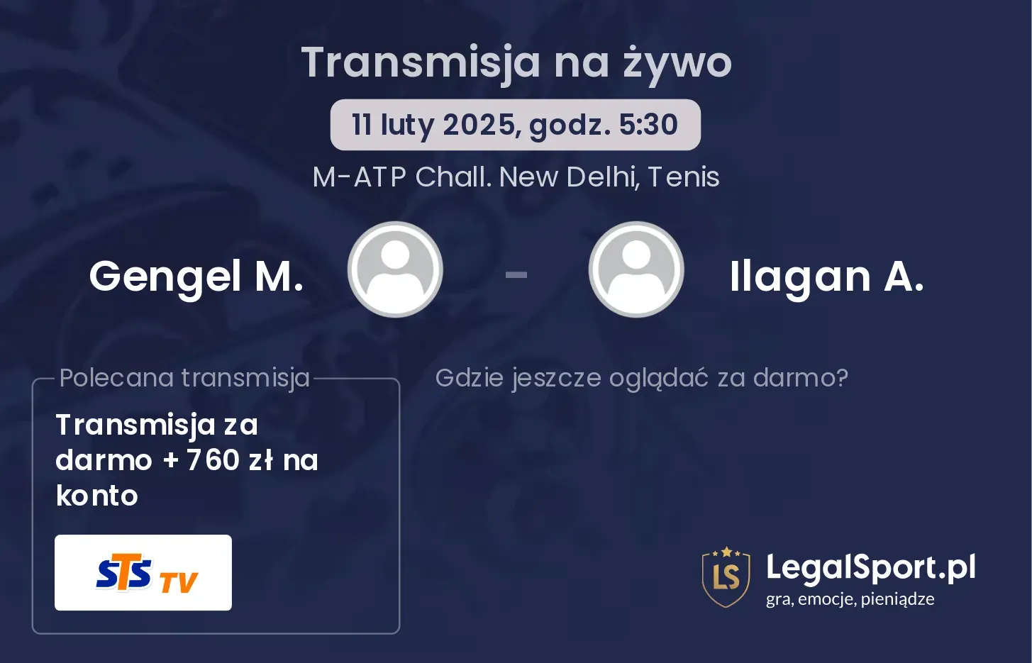 Gengel M. - Ilagan A. transmisja na żywo