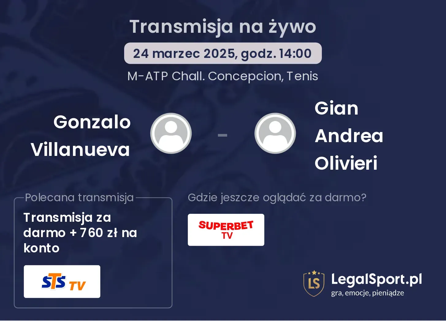 Gonzalo Villanueva - Gian Andrea Olivieri gdzie oglądać?