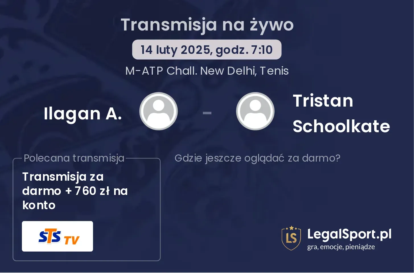 Ilagan A. - Tristan Schoolkate transmisja na żywo