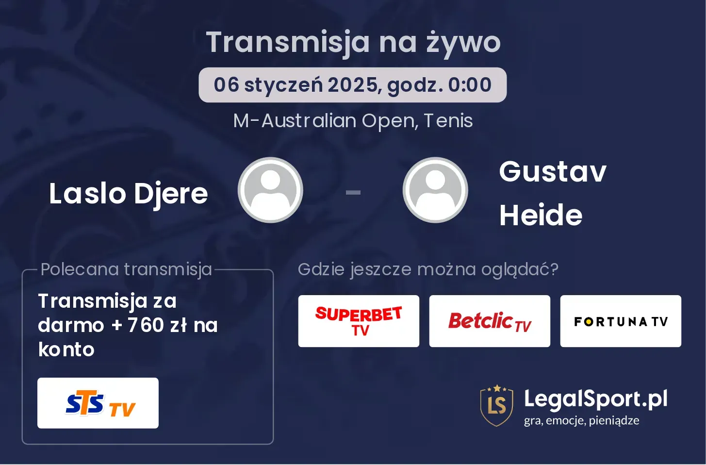 Laslo Djere - Gustav Heide gdzie oglądać?