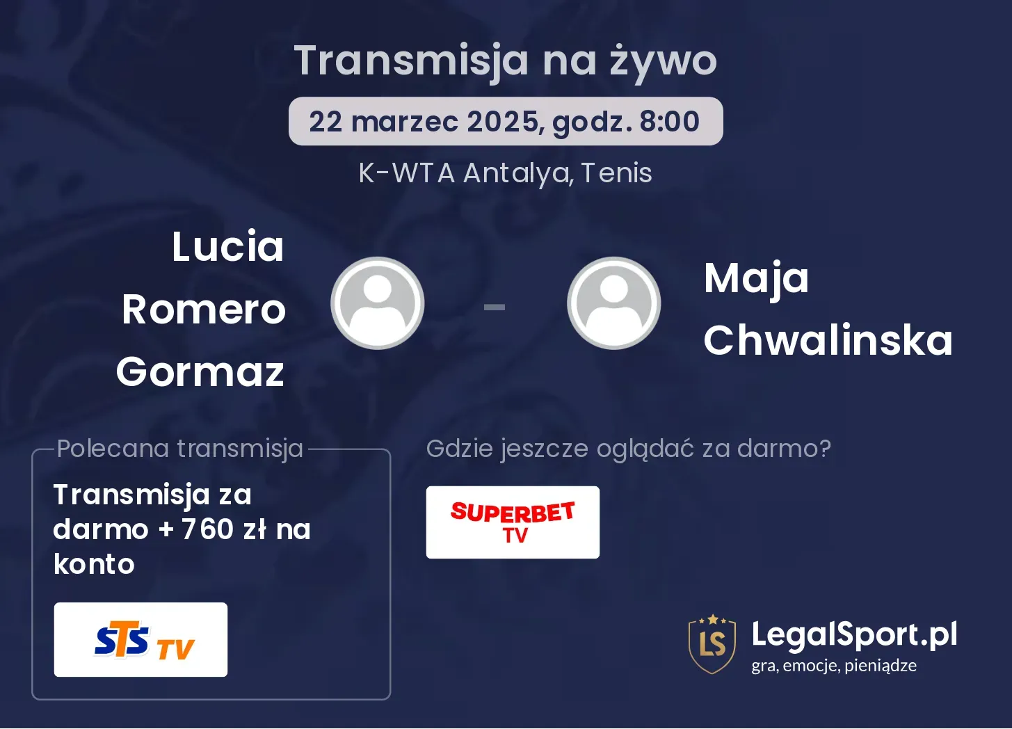 Lucia Romero Gormaz - Maja Chwalinska transmisja na żywo