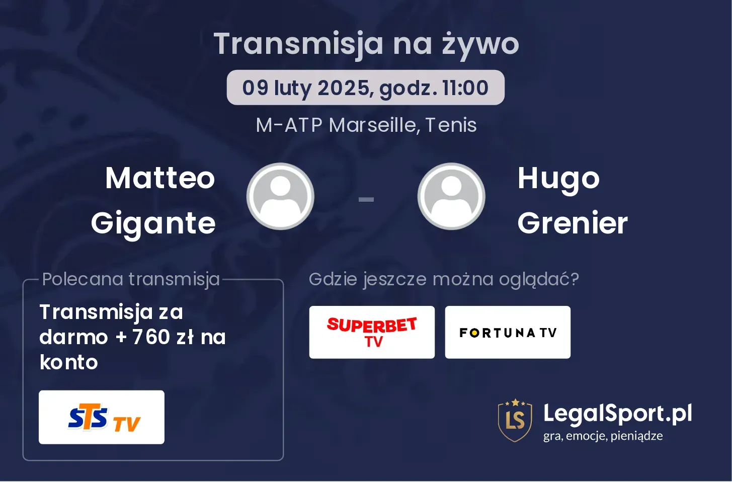 Matteo Gigante - Hugo Grenier gdzie oglądać?