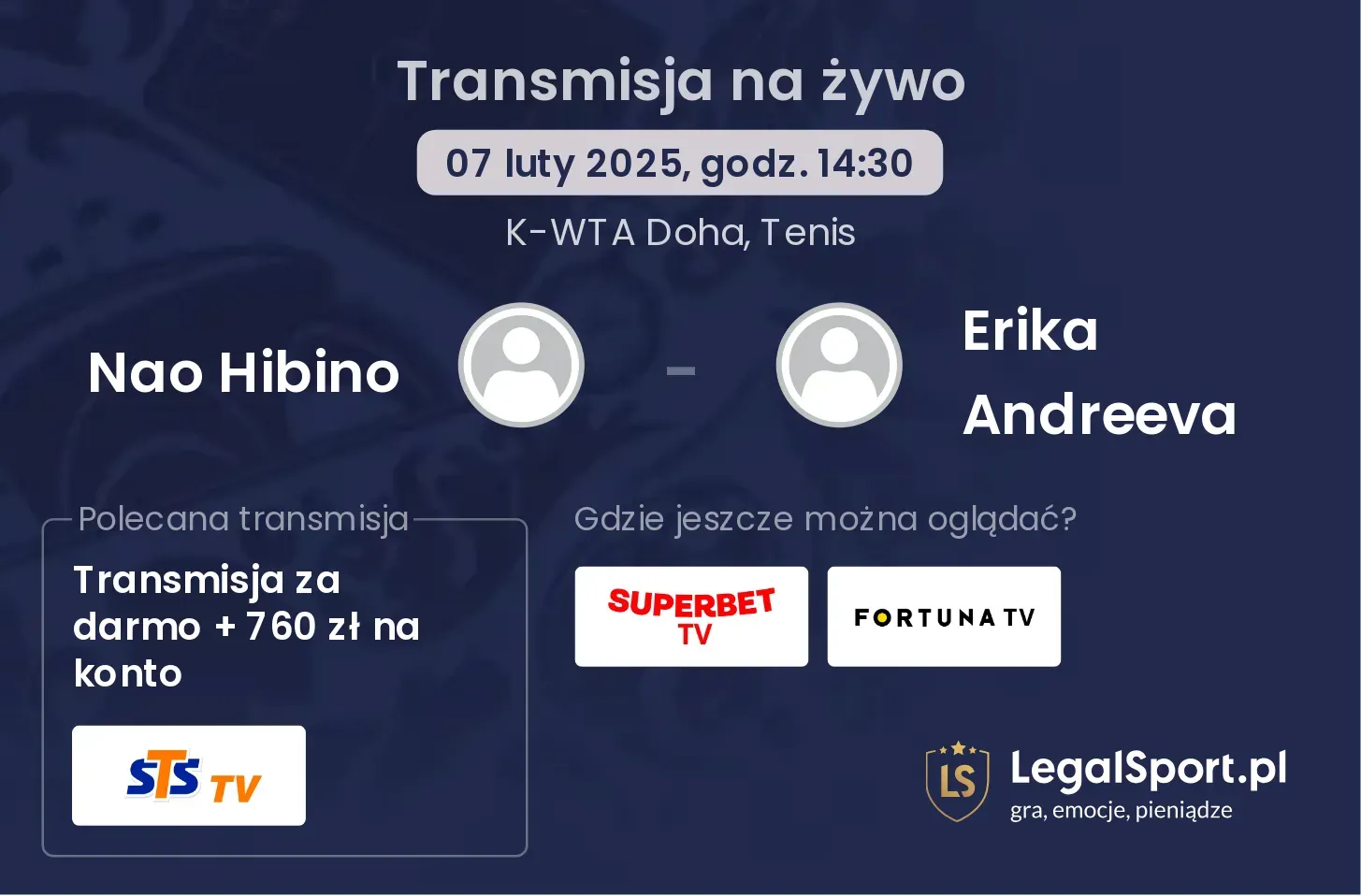 Nao Hibino - Erika Andreeva transmisja na żywo