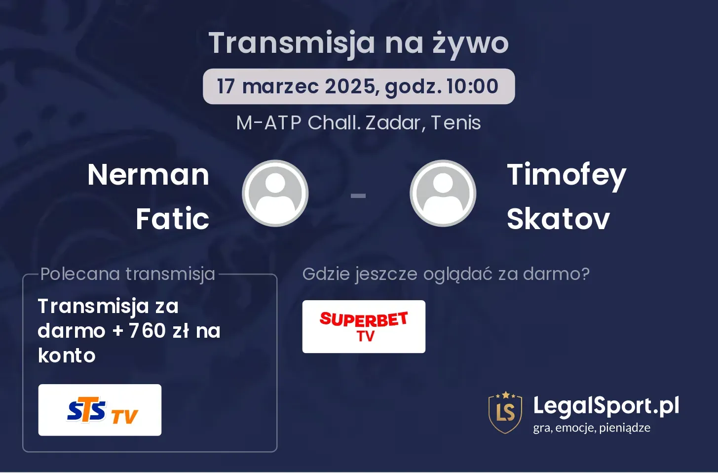 Nerman Fatic - Timofey Skatov transmisja na żywo