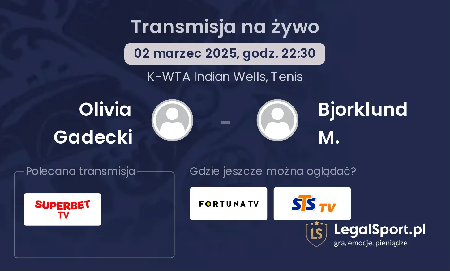 Olivia Gadecki - Bjorklund M. transmisja na żywo