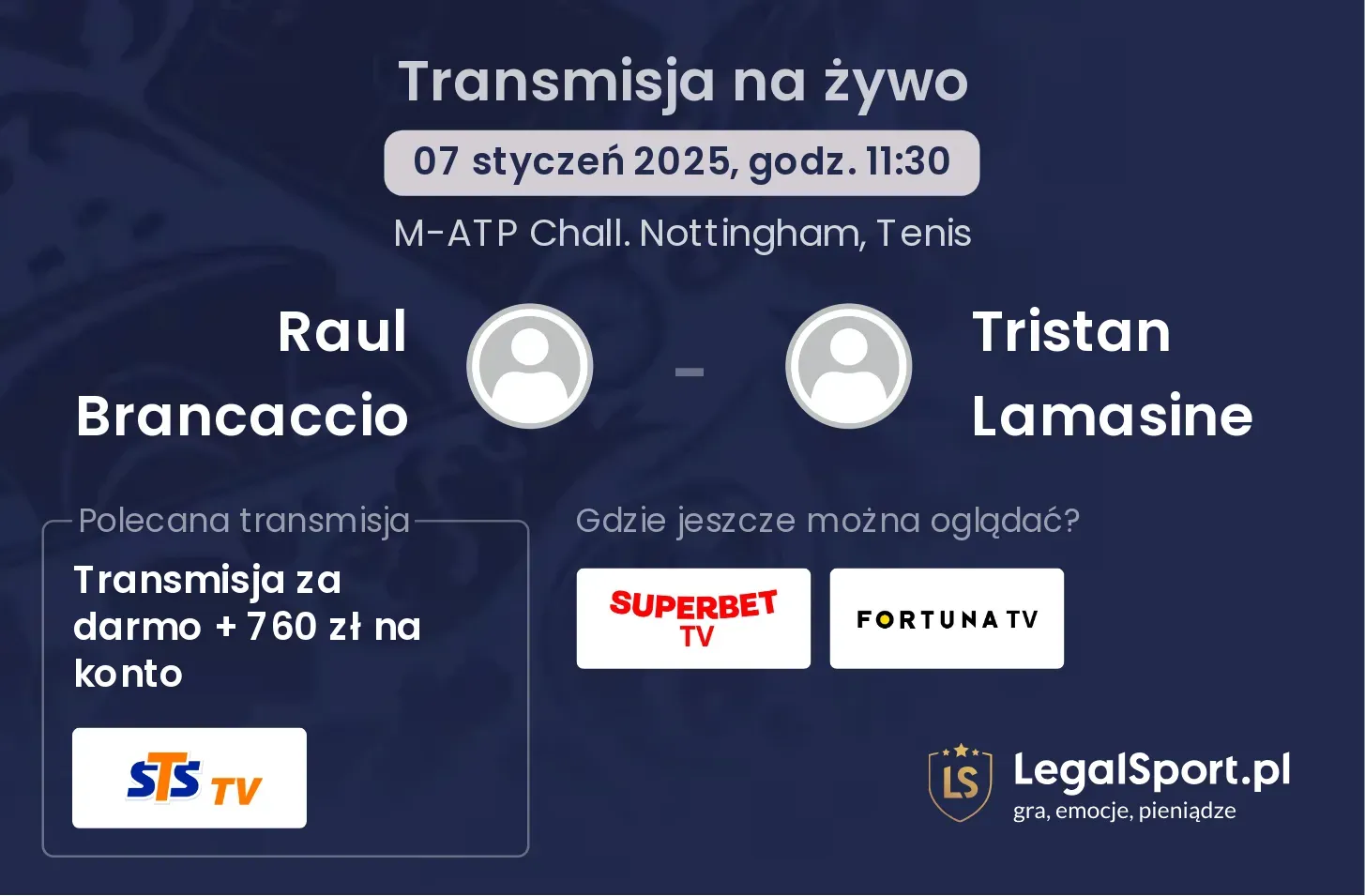 Raul Brancaccio - Tristan Lamasine transmisja na żywo