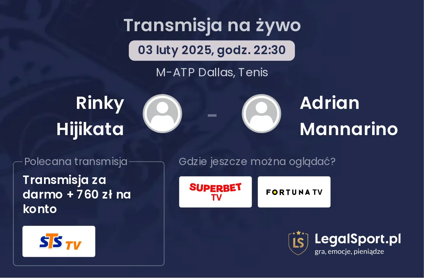 Rinky Hijikata - Adrian Mannarino transmisja na żywo