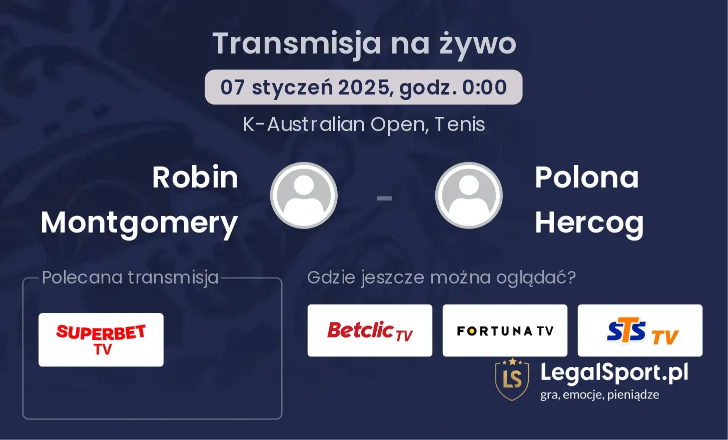 Robin Montgomery - Polona Hercog transmisja na żywo