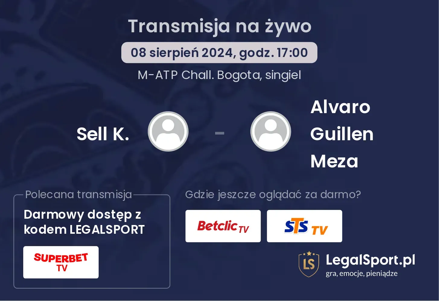 Sell K. - Alvaro Guillen Meza transmisja na żywo