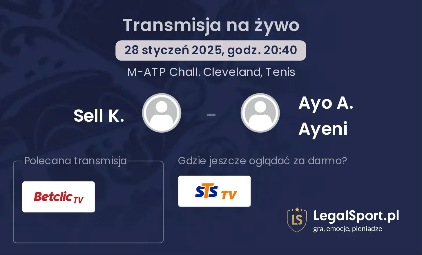 Sell K. - Ayo A. Ayeni transmisja na żywo