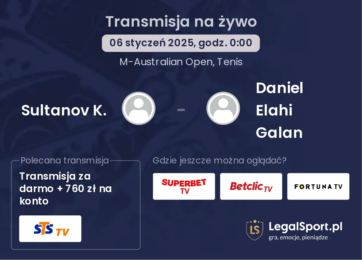 Sultanov K. - Daniel Elahi Galan transmisja na żywo