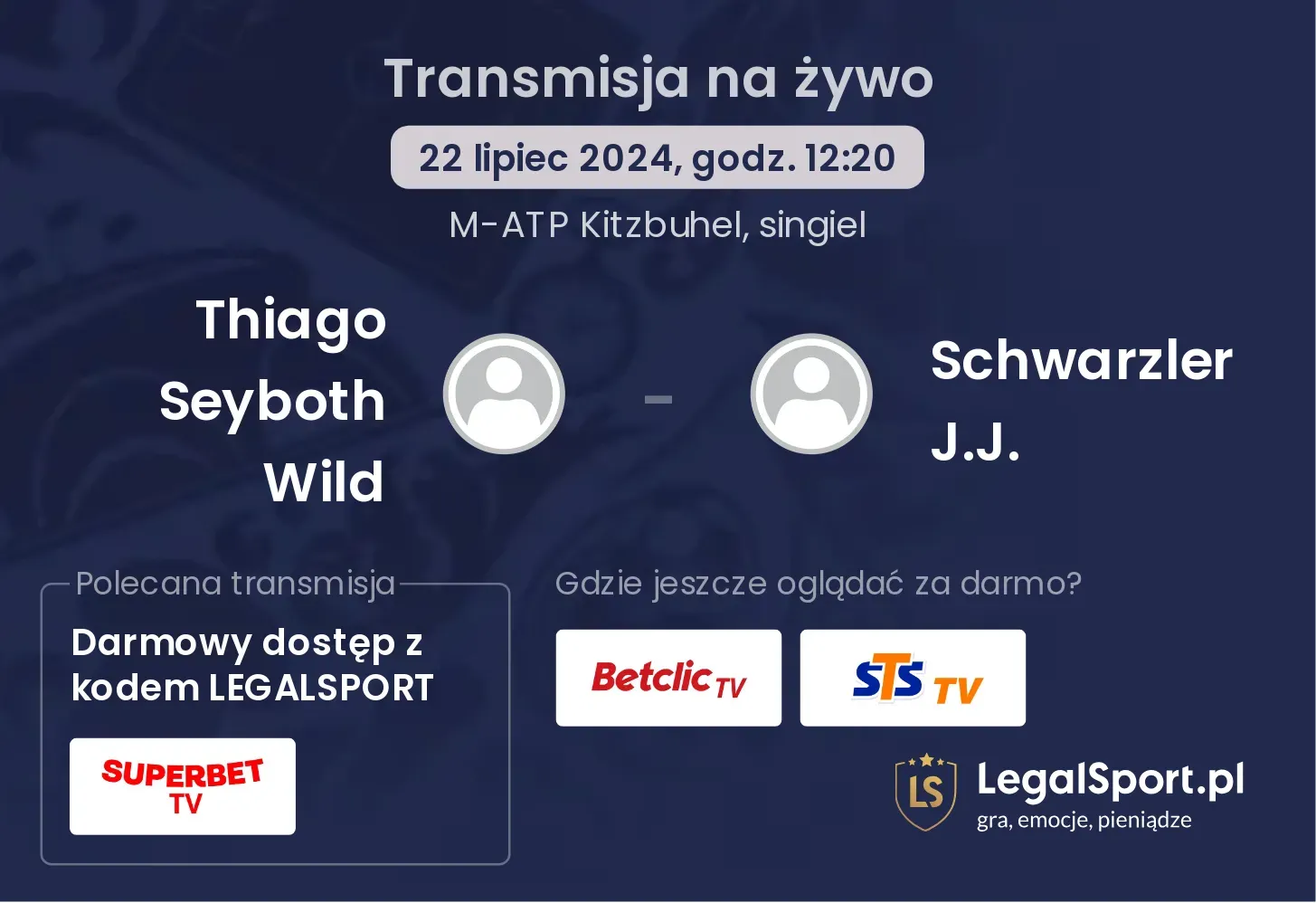 Thiago Seyboth Wild - Schwarzler J.J. transmisja na żywo