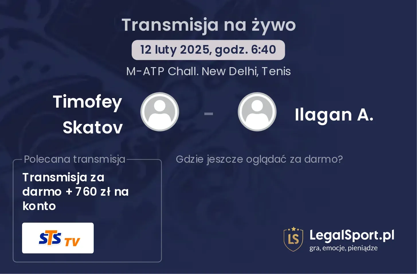 Timofey Skatov - Ilagan A. transmisja na żywo