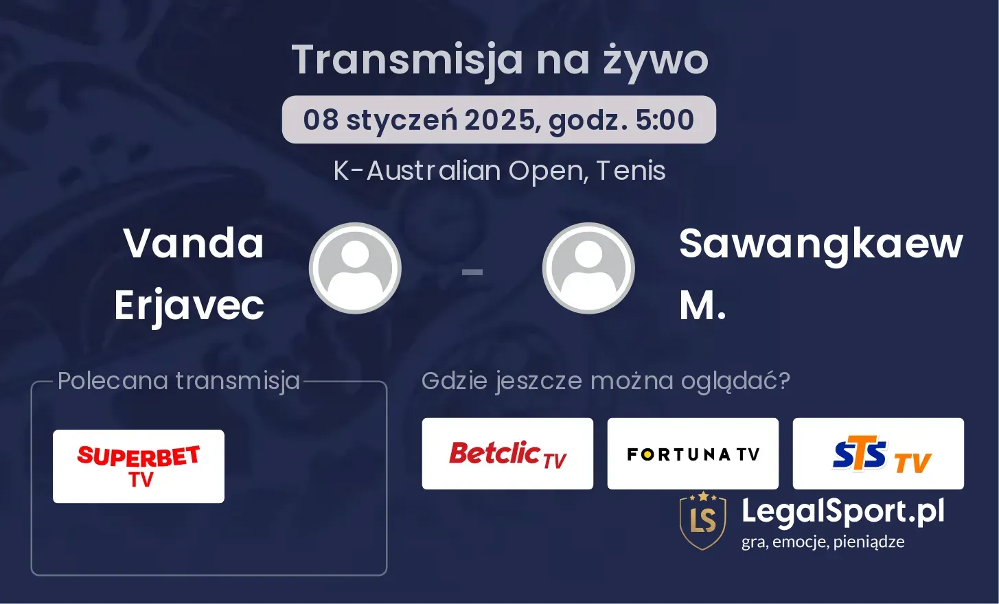 Vanda Erjavec - Sawangkaew M. gdzie oglądać?