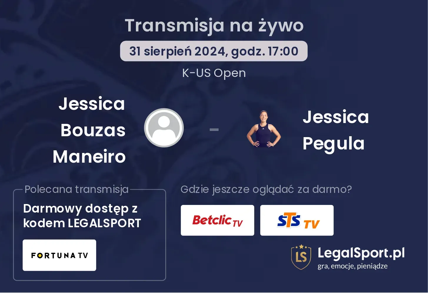 Jessica Bouzas Maneiro - Jessica Pegula transmisja na żywo