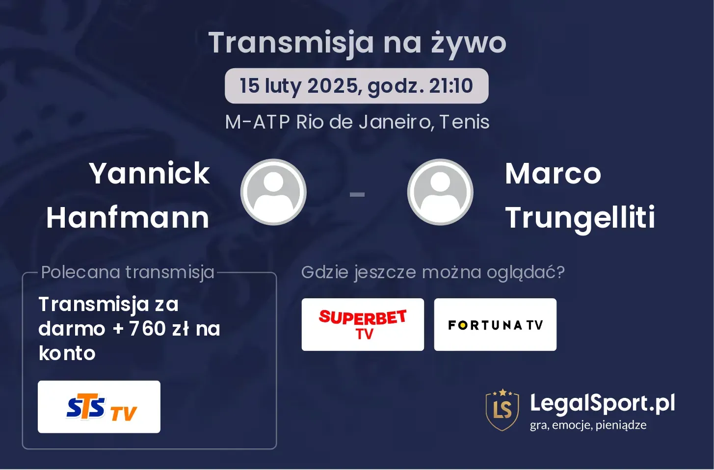 Yannick Hanfmann - Marco Trungelliti transmisja na żywo