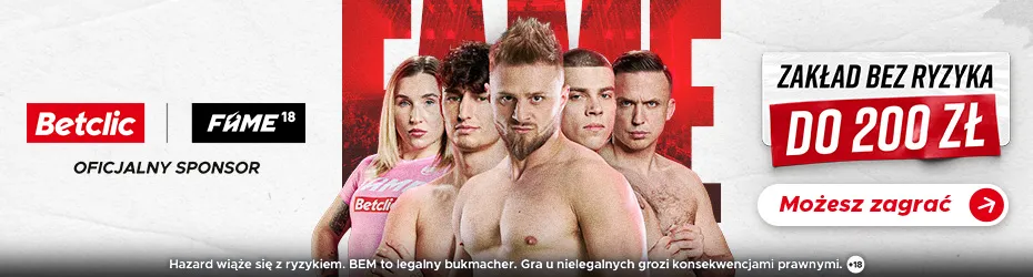 FAME MMA 18 premia dla nowych graczy z ubezpieczeniem do 200 zł