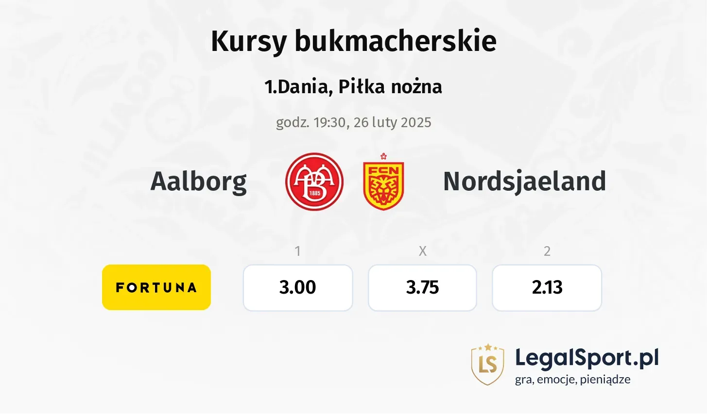 Aalborg - Nordsjaeland promocje bonusy na mecz