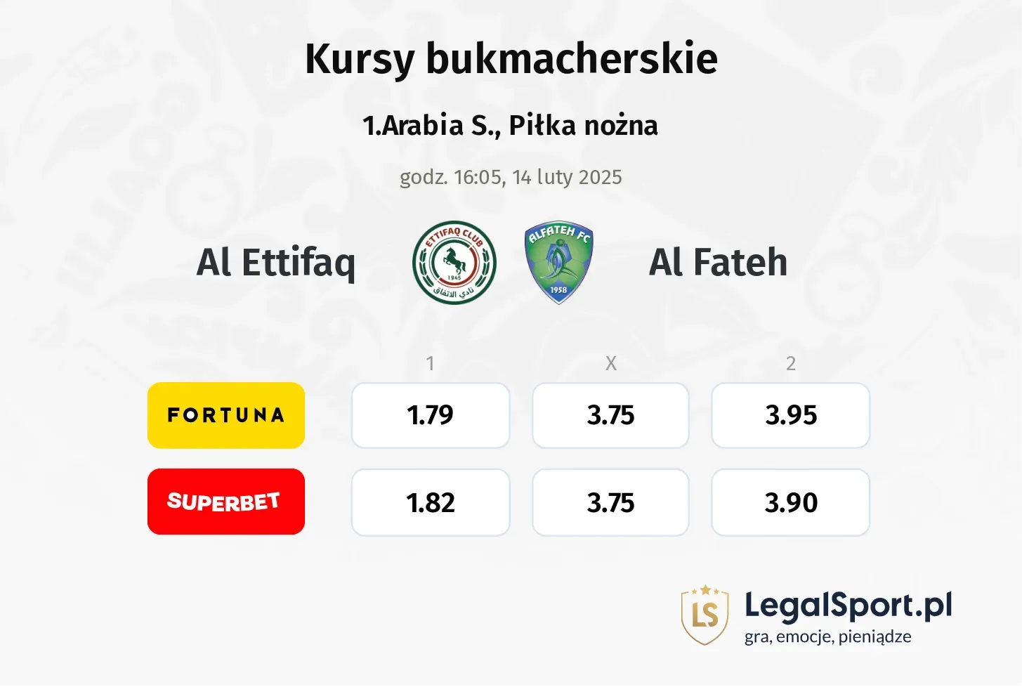 Al Ettifaq - Al Fateh promocje bonusy na mecz