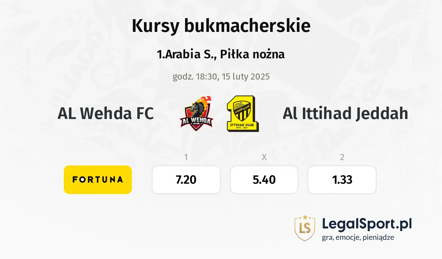 AL Wehda FC - Al Ittihad Jeddah promocje bonusy na mecz