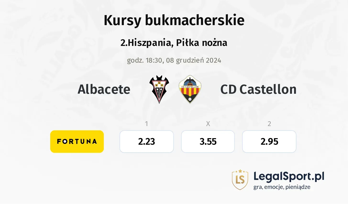 Albacete - CD Castellon promocje bonusy na mecz