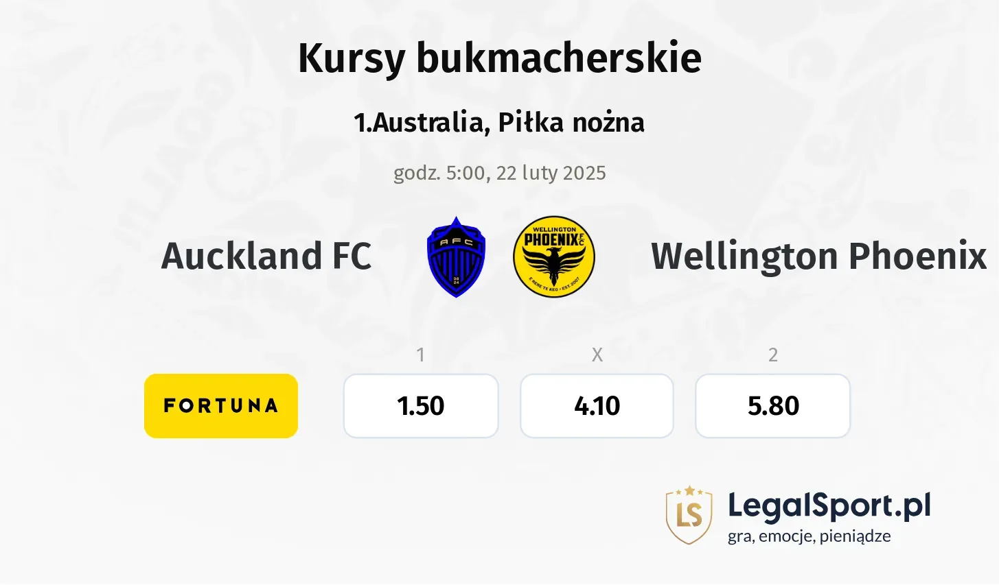 Auckland FC - Wellington Phoenix promocje bonusy na mecz