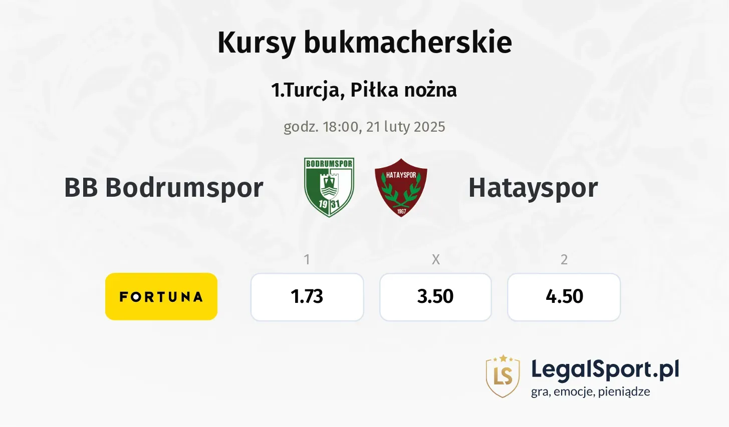 BB Bodrumspor - Hatayspor promocje bonusy na mecz