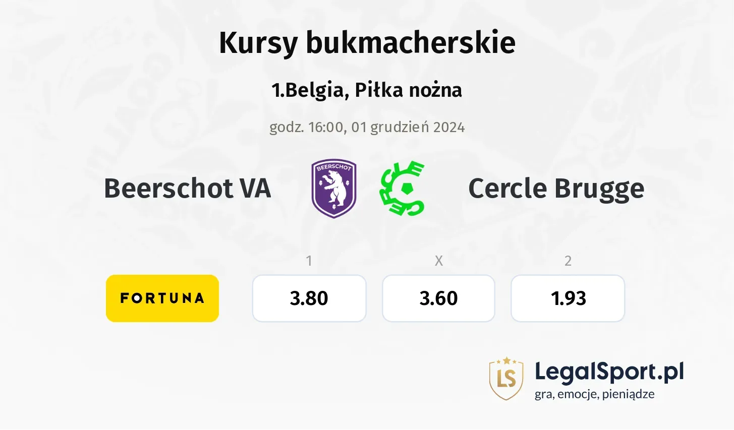 Beerschot VA - Cercle Brugge promocje bonusy na mecz