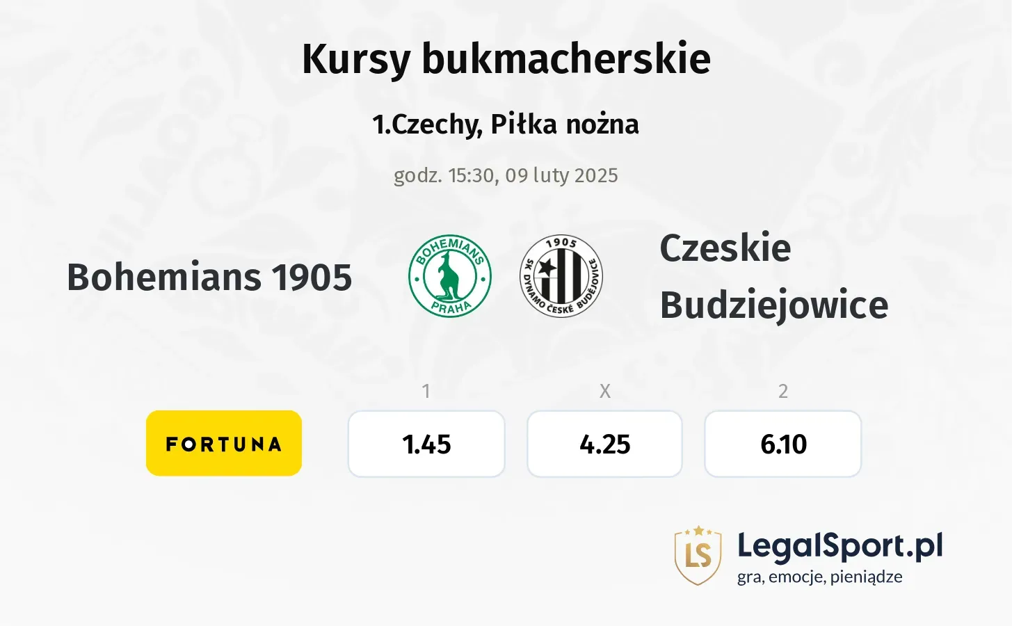 Bohemians 1905 - Czeskie Budziejowice promocje bonusy na mecz