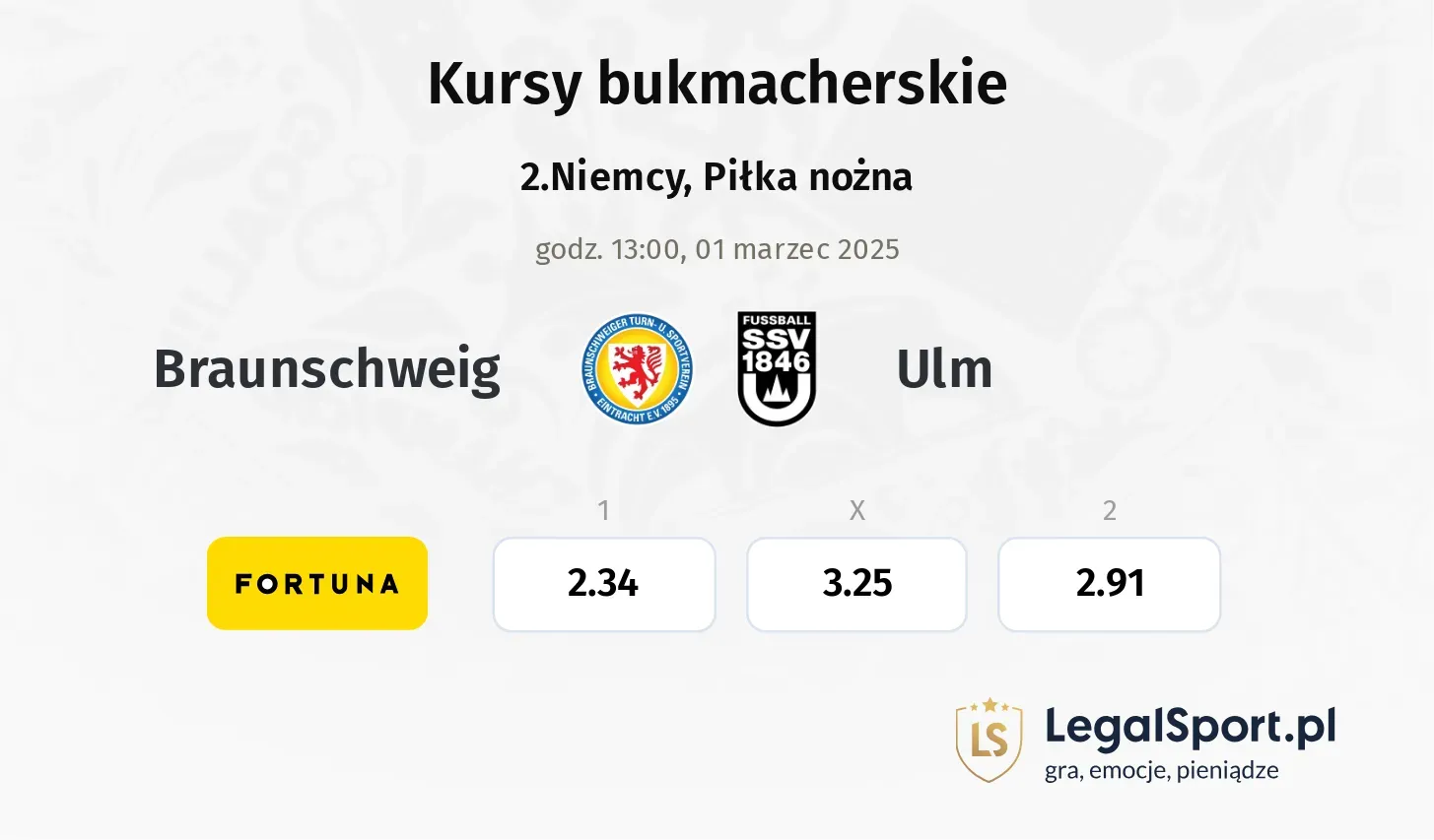 Braunschweig - Ulm promocje bonusy na mecz