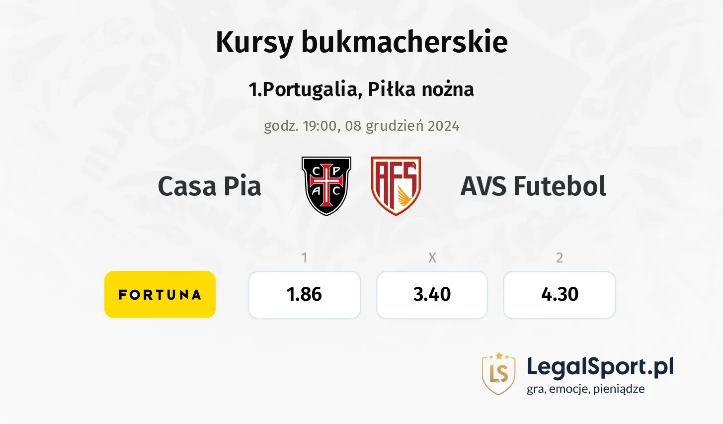 Casa Pia - AVS Futebol promocje bonusy na mecz