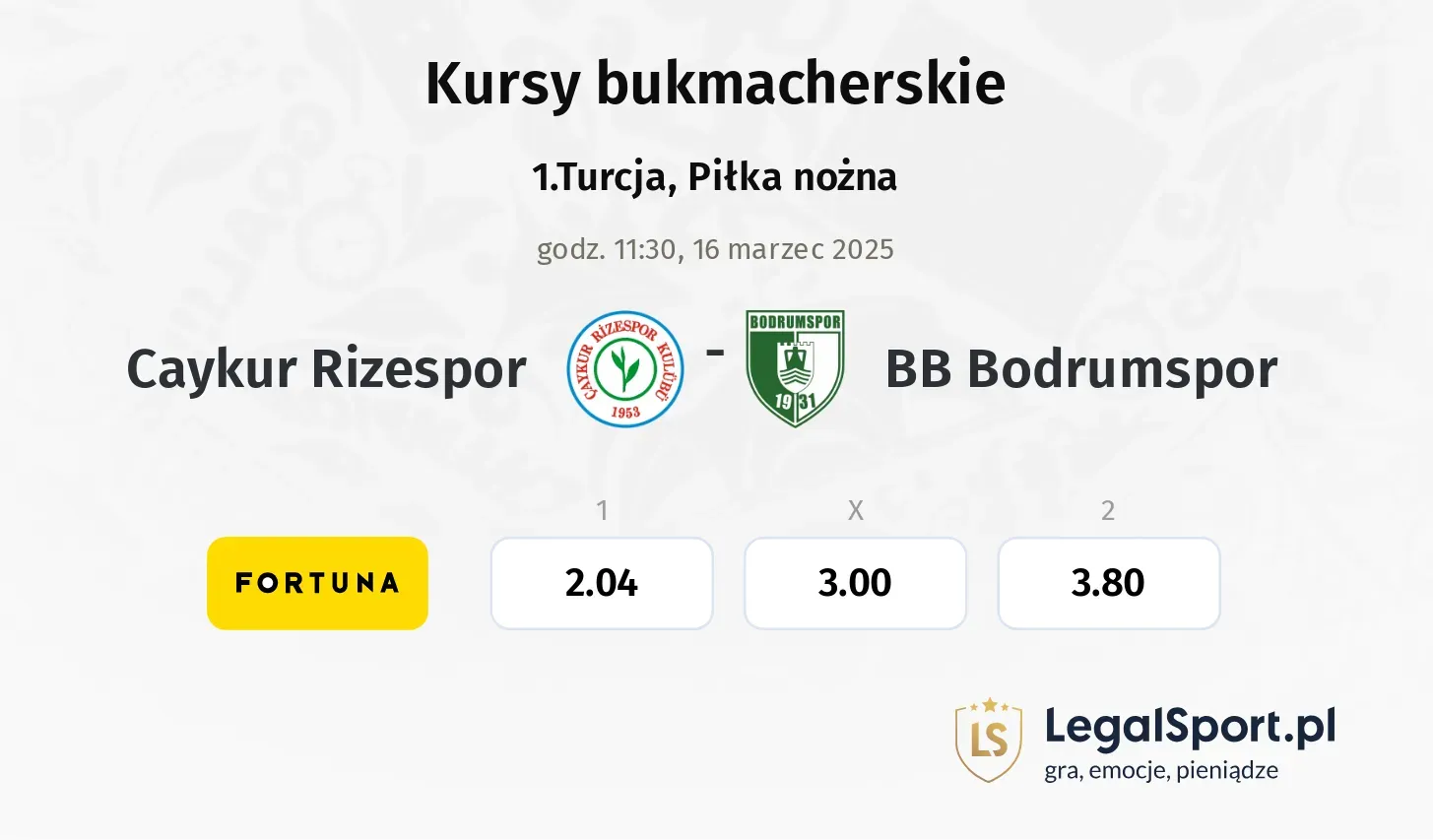 Caykur Rizespor - BB Bodrumspor promocje bonusy na mecz