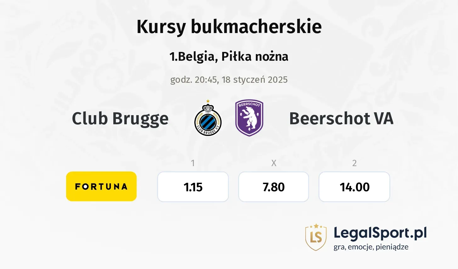 Club Brugge - Beerschot VA promocje bonusy na mecz