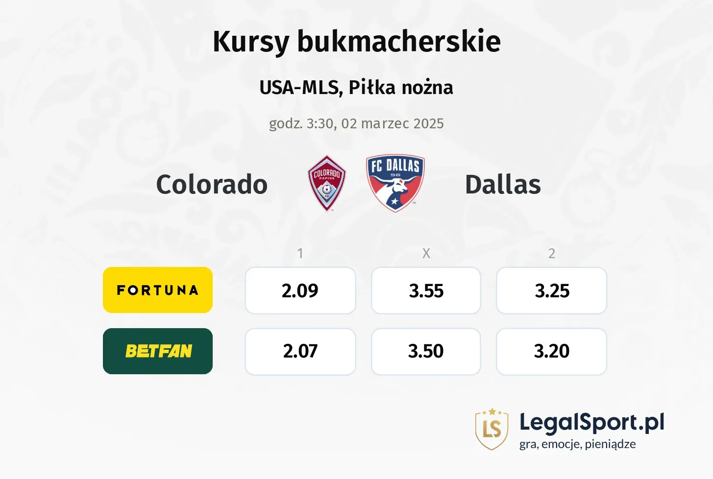 Colorado - Dallas promocje bonusy na mecz