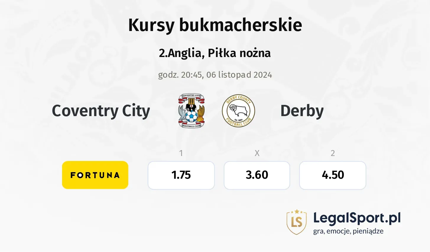 Coventry City - Derby promocje bonusy na mecz