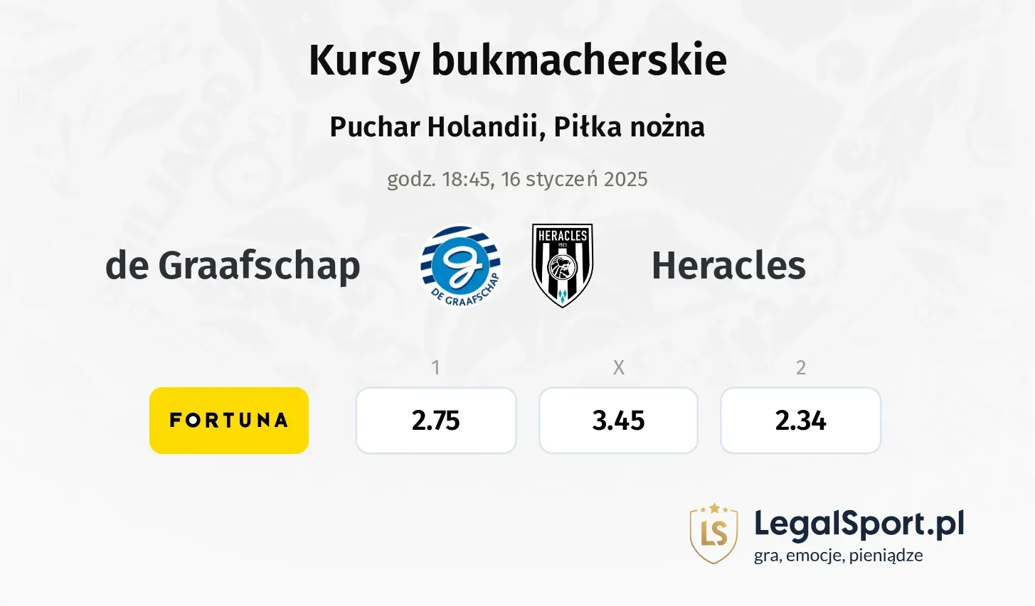 de Graafschap - Heracles promocje bonusy na mecz