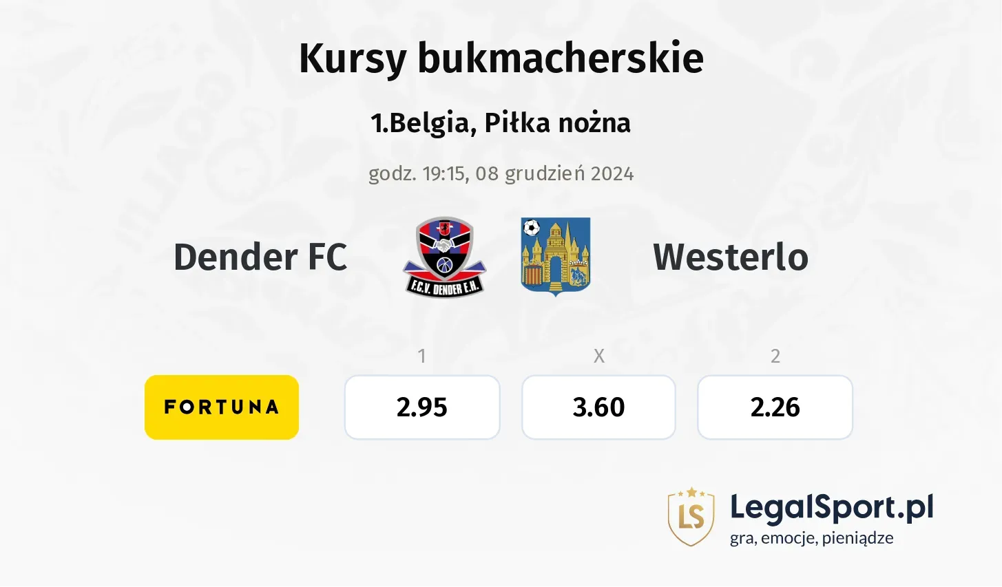 Dender FC - Westerlo typy, kursy