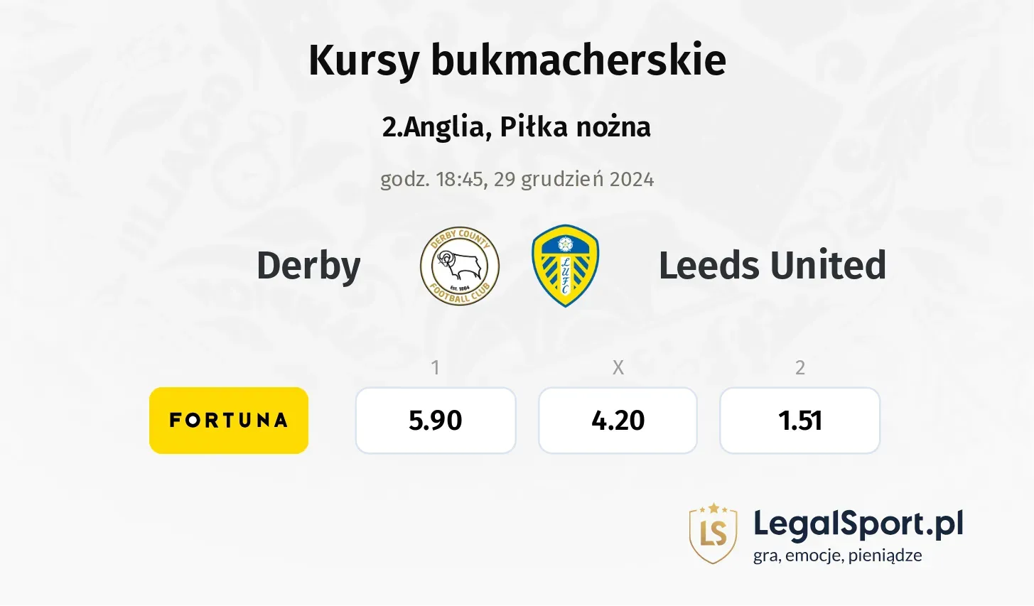 Derby - Leeds United promocje bonusy na mecz