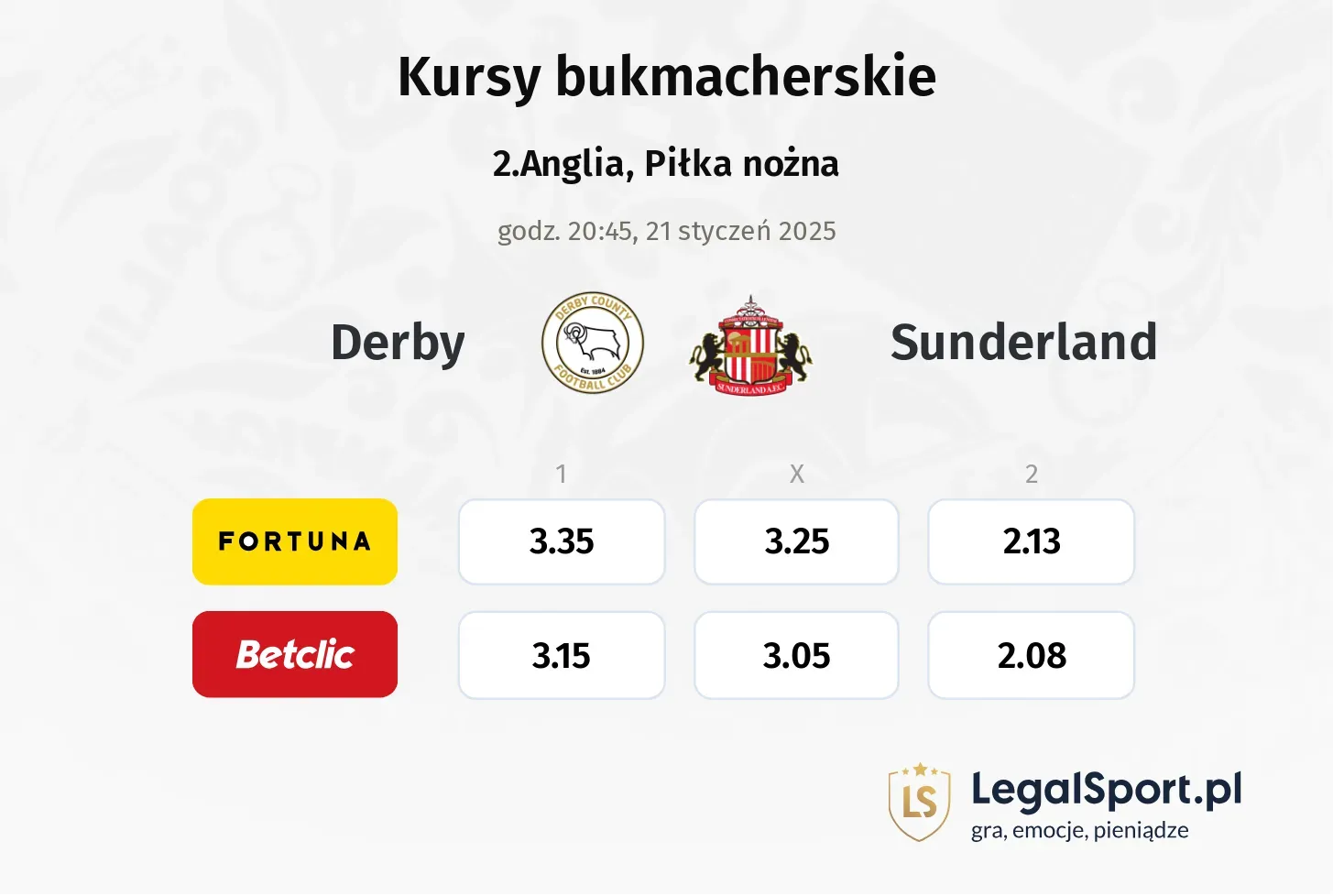 Derby - Sunderland promocje bonusy na mecz