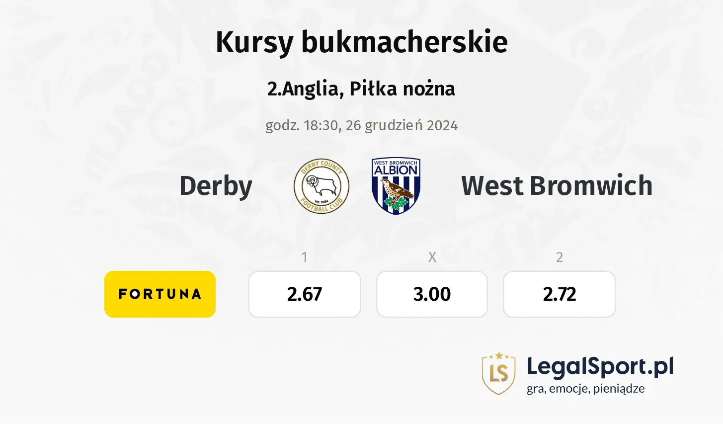 Derby - West Bromwich promocje bonusy na mecz