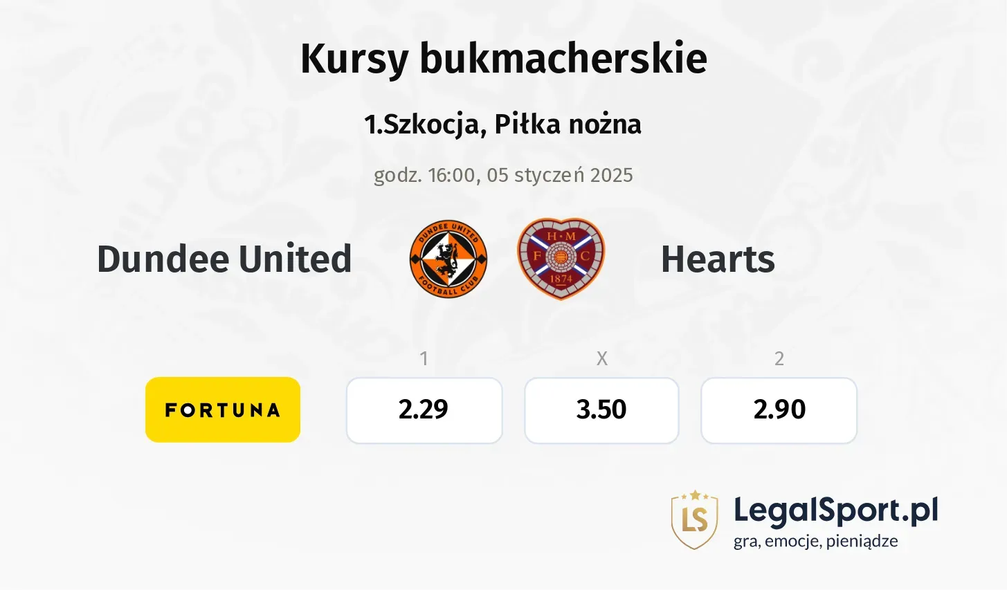 Dundee United - Hearts promocje bonusy na mecz