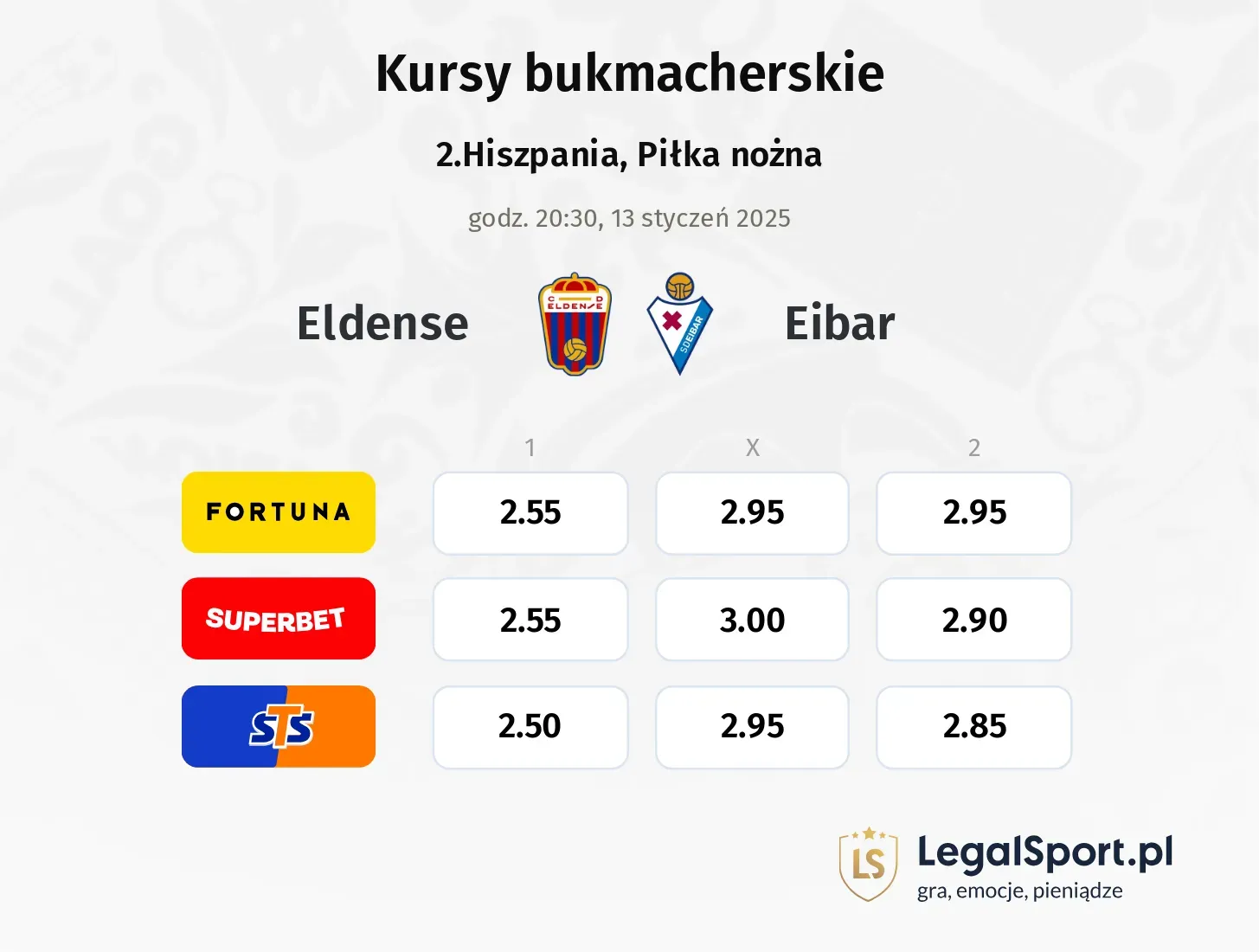 Eldense - Eibar promocje bonusy na mecz